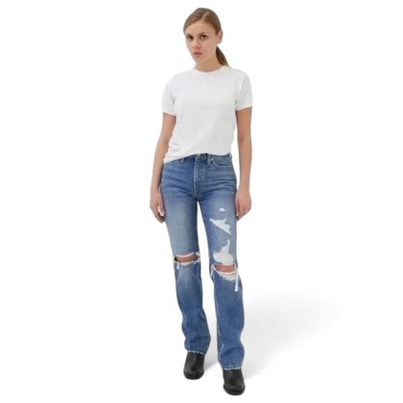 BDG Urban Outfitters Bootcut Jeans Women 31 Distressed Denim Streetwear - Picture 16 of 16